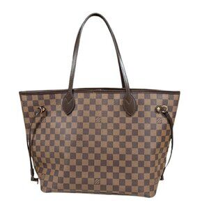 LOUIS VUITTON Brown Damier Neverfull MM Tote Bag
